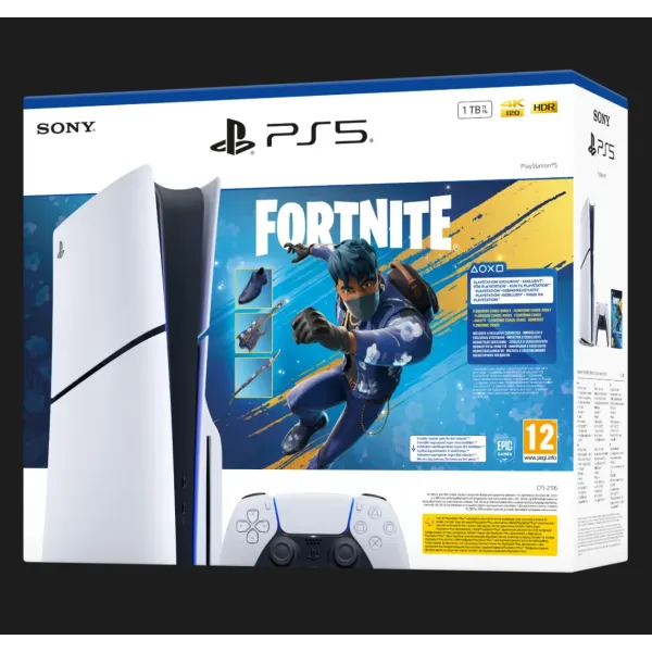 Ігрова приставка Sony PlayStation 5 Slim (Blu-Ray) (Fortnite Flowering Chaos Bundle) (1TB) (UA)