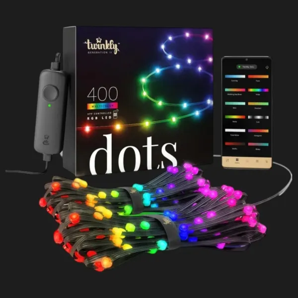 Гірлянда Smart LED Twinkly Dots Lights RGB 400 IP44 20м USB-C