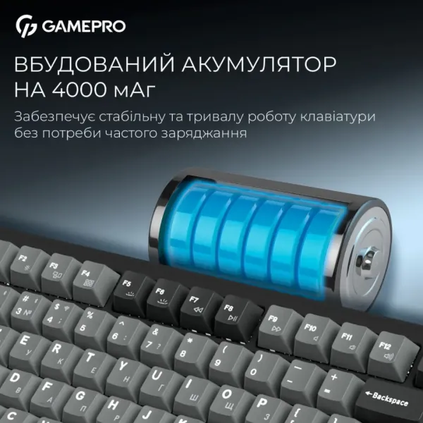 Клавіатура GamePro Asgard Yord (MK266BK) (Black) (UA)