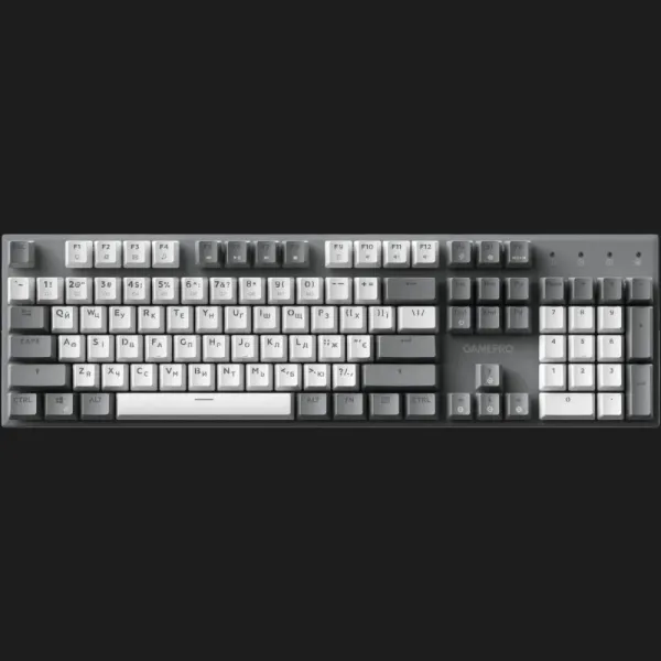 Клавіатура GamePro Genesis Metallic 100% Red switches (Gray) (UA)