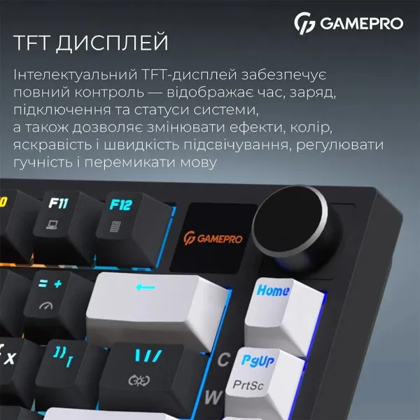 Клавіатура GamePro Asgard Valhalla Pro 75% Rainy switches (Black) (UA)