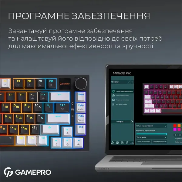 Клавіатура GamePro Asgard Valhalla Pro 75% Rainy switches (Black) (UA)