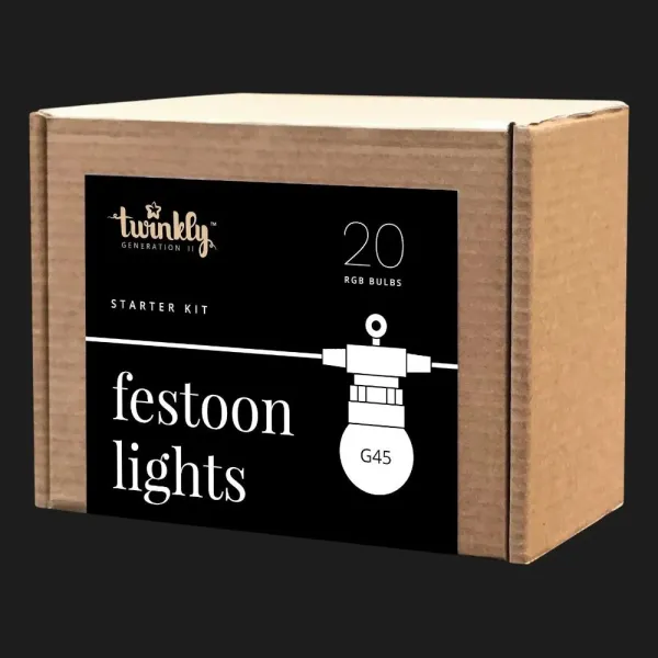 Гірлянда Smart LED Twinkly Festoon RGB 20 G45 IP44 10м