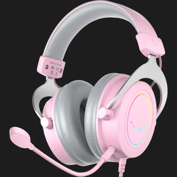Ігрова гарнітура Fifine RGB H3P (Pink) (UA)