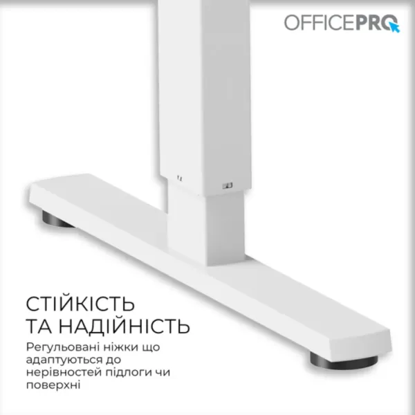 Комп'ютерний стіл OfficePro ODE1670WB (White/Black) (UA)