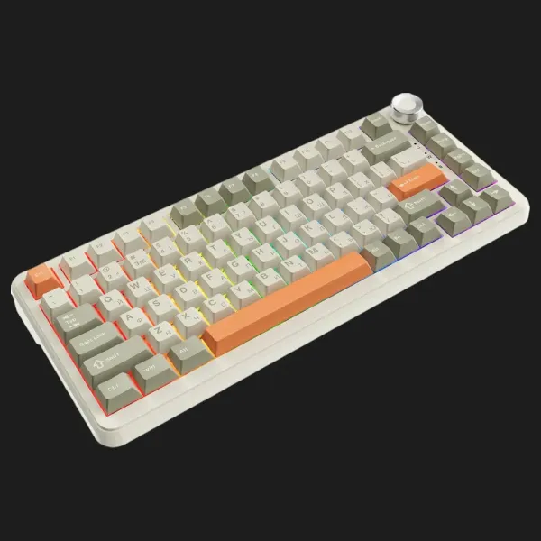 Клавіатура ігрова Ajazz AK820 MAX Flying Fish Switch (Retro) (AK820MAX-FF-R) (UA)