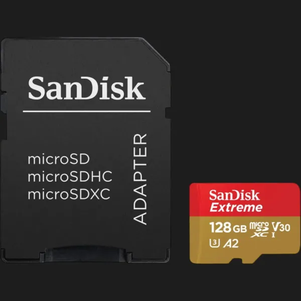 Карта пам'яті SanDisk microSDXC Extreme For Action Cams and Drones A2 128Gb