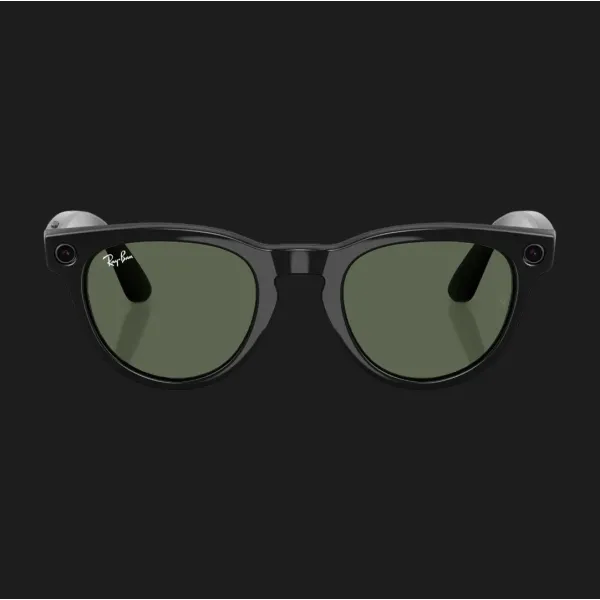 Смарт-окуляри Ray-Ban Meta Headliner (Gen 2) Low Bridge Fit (Shiny Black/G-15 Green) (RW4013F 601/71 51-23) (M)