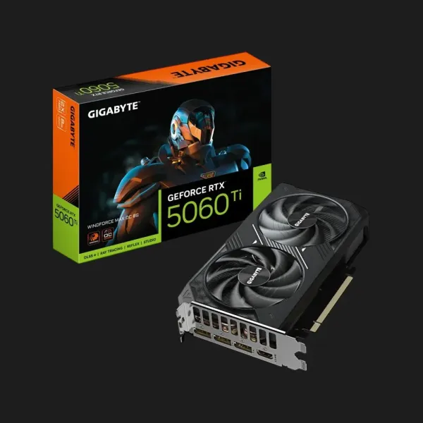 Відеокарта GIGABYTE GeForce RTX 5060 Ti Windforce Max OC 8GB (GV-N506TWF2MAX OC-8G)
