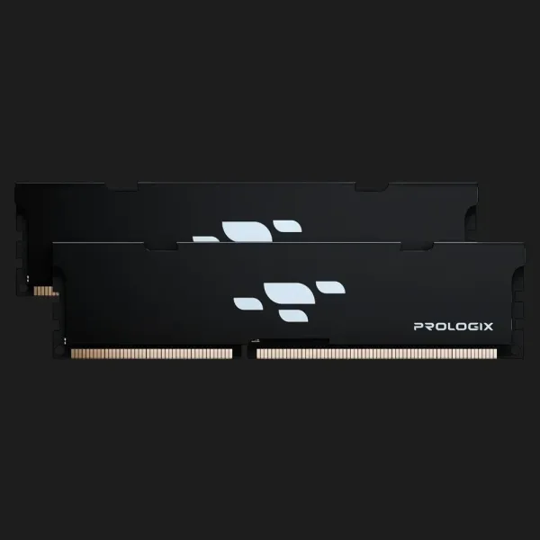 Оперативна памʼять Prologix Black DDR5 32GB 2x16GB 6000MHz (PRO32GB6000B5K)
