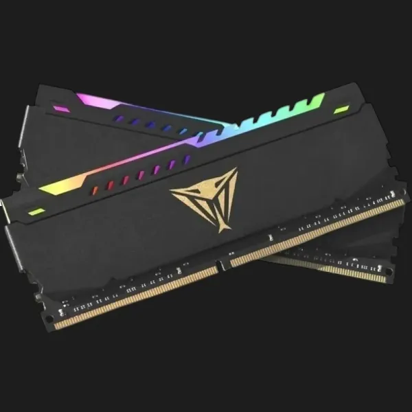 Оперативна памʼять Patriot Viper Steel RGB Black DDR4 64GB 2x32GB 3200MHz (PVSR464G320C8K)