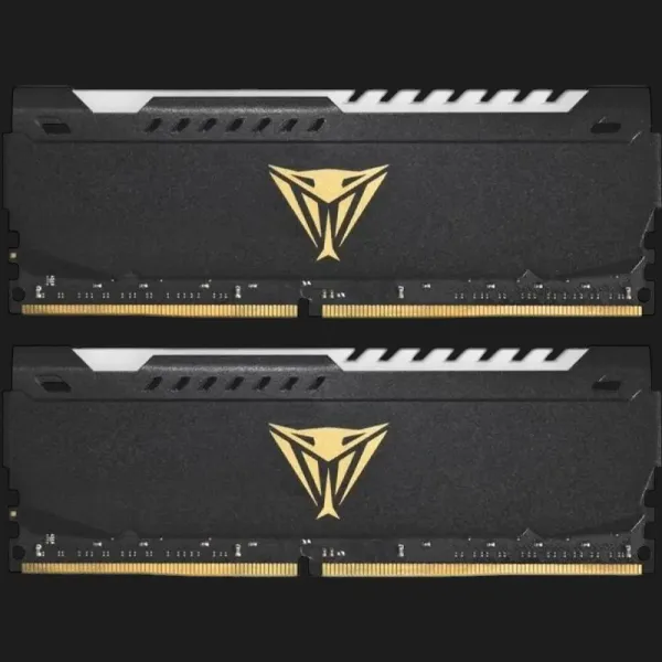 Оперативна памʼять Patriot Viper Steel RGB Black DDR4 64GB 2x32GB 3200MHz (PVSR464G320C8K)