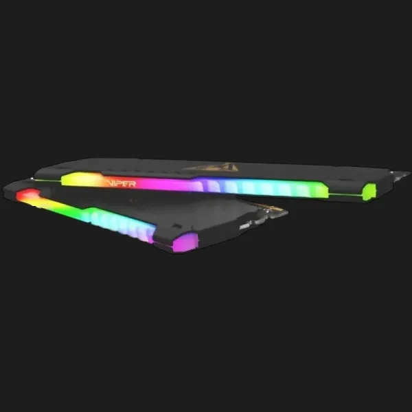 Оперативна памʼять Patriot Viper Steel RGB Black DDR4 64GB 2x32GB 3200MHz (PVSR464G320C8K)