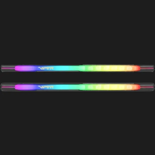 Оперативна памʼять Patriot Viper Steel RGB Black DDR4 64GB 2x32GB 3200MHz (PVSR464G320C8K)