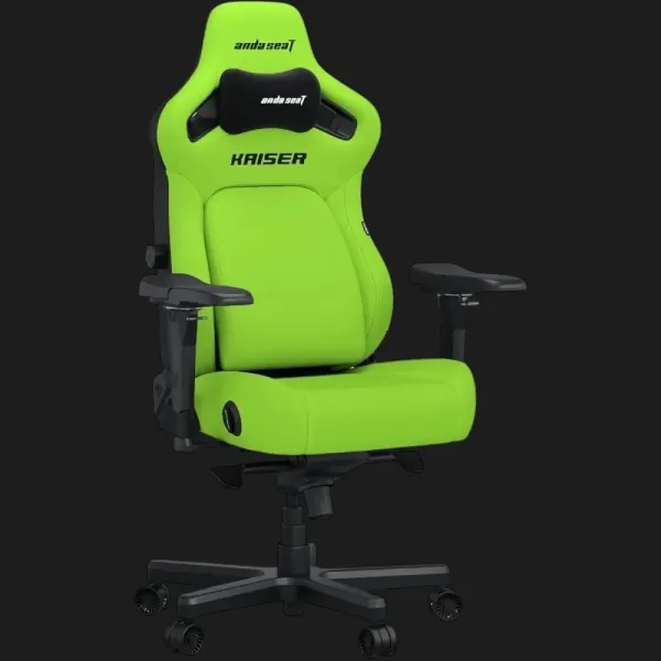 Крісло ігрове Anda Seat Kaiser 4 V2 XL PVC (Cyber Green) (UA)