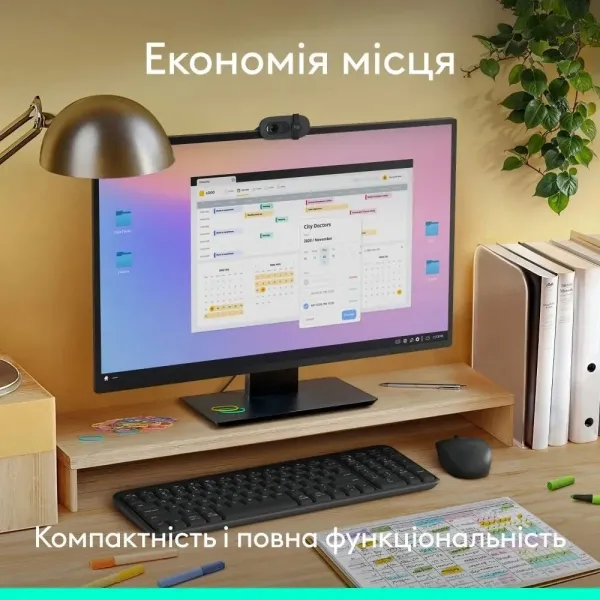 Комплект Logitech MK250 (Graphite) (UA)