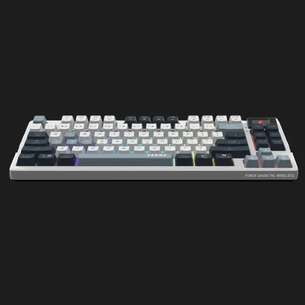 Клавіатура MSI FORGE GK600 TKL Wireless SKY (White) (UA)