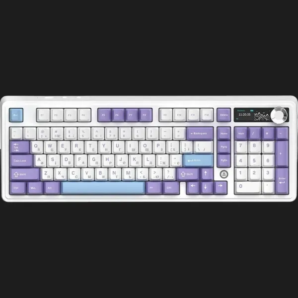Клавіатура Ajazz AK980 V2 Gift Switch V2 (Purple/White/Blue) (UA)