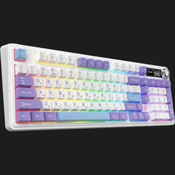 Клавіатура Ajazz AK980 V2 Gift Switch V2 (Purple/White/Blue) (UA)