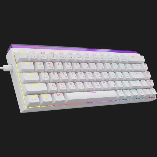 Клавіатура Ajazz NK68 Red switches (White) (UA)