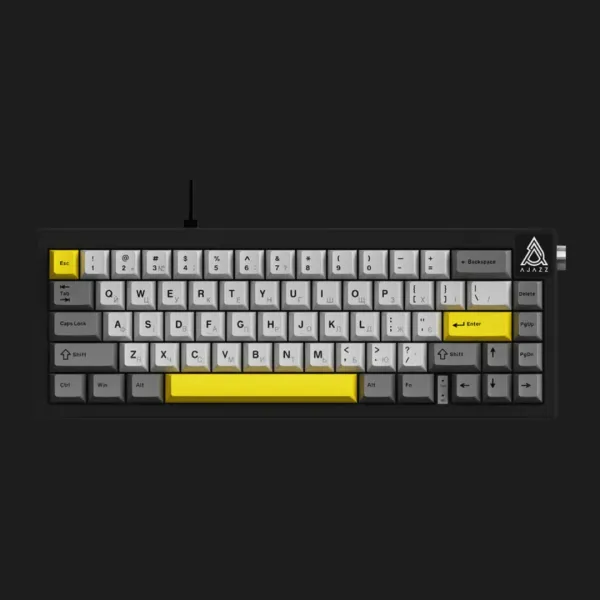 Клавіатура Ajazz AK650 Moon Yellow switches (Gray/White/Yellow) (UA)