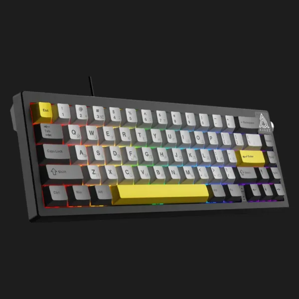 Клавіатура Ajazz AK650 Moon Yellow switches (Gray/White/Yellow) (UA)