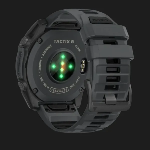 Garmin Tactix 8 51mm AMOLED Slate Gray Cerakote Coating Applied Ballistics Ultralight Solver