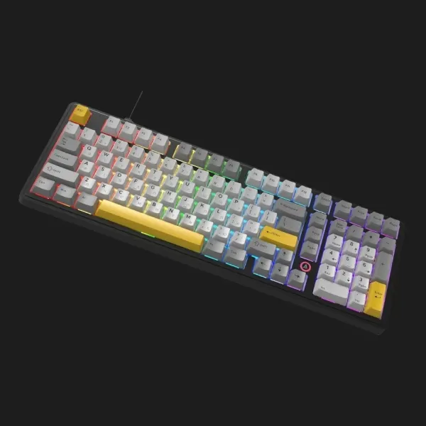 Клавіатура Ajazz AK980 MAX Magnetic Switch (Black/Gray/Yellow) (UA)