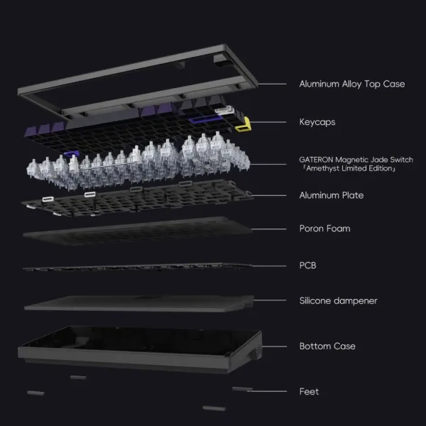 Ігрова клавіатура ATK RS7 eSports Hall Effect ENG (Black) (UA)