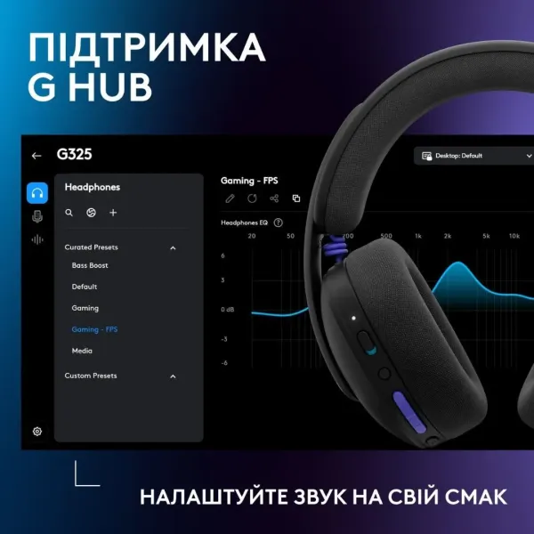 Гарнітура Logitech G325 Lightspeed Wireless (Black) (UA)