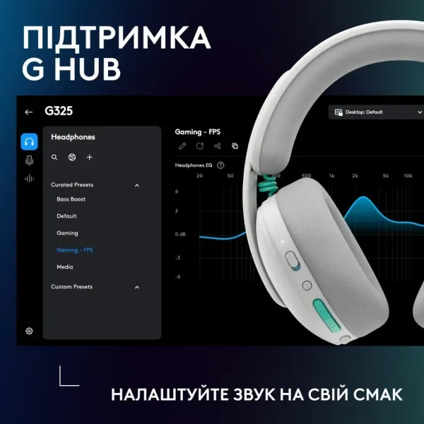 Гарнітура Logitech G325 Lightspeed Wireless (White) (UA)