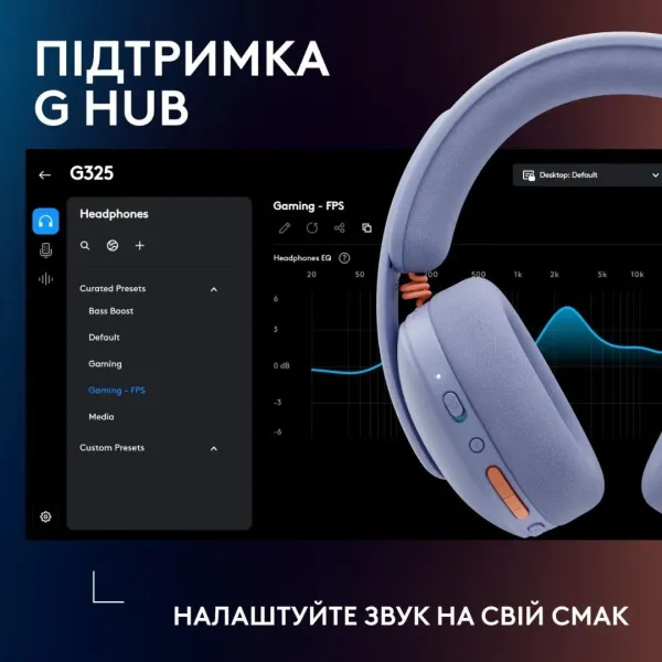 Гарнітура Logitech G325 Lightspeed Wireless (Lilac) (UA)