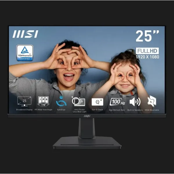 Монітор MSI 24.5" PRO MP252 IPS 100Hz (UA)