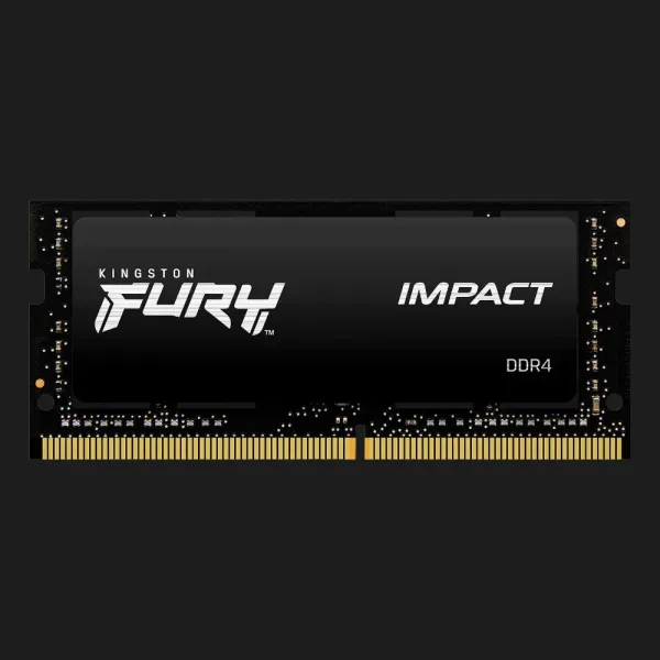 Оперативна памʼять Kingston Fury Impact SO-DIMM DDR4 32GB 1x32GB 3200MHz (KF432S20IB/32)