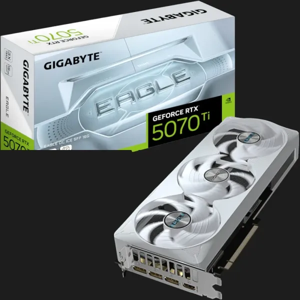 Відеокарта GIGABYTE GeForce RTX 5070 EAGLE OC ICE SFF 12GB (GV-N5070EAGLEOC ICE-12GD)