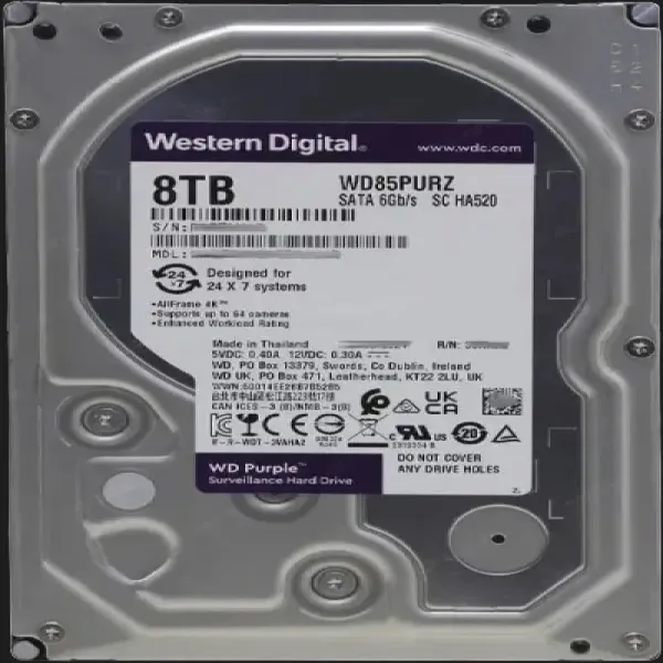 Жорсткий диск Western Digital Purple 8TB 3.5