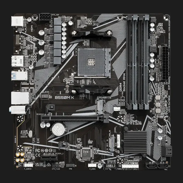Материнська плата GIGABYTE B550M K (B550M K)