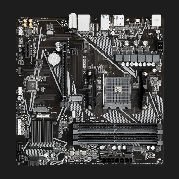 Материнська плата GIGABYTE B550M K (B550M K)