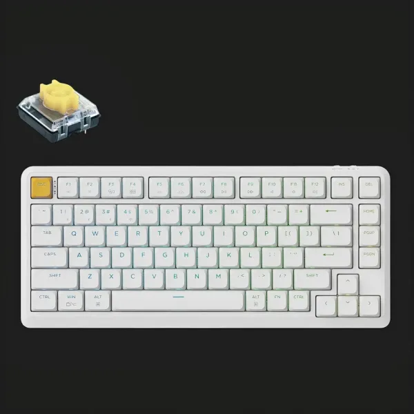Ігрова клавіатура Keychron J1 82 Key RGB K Pro Banana (White) (J1-Q4-UA)