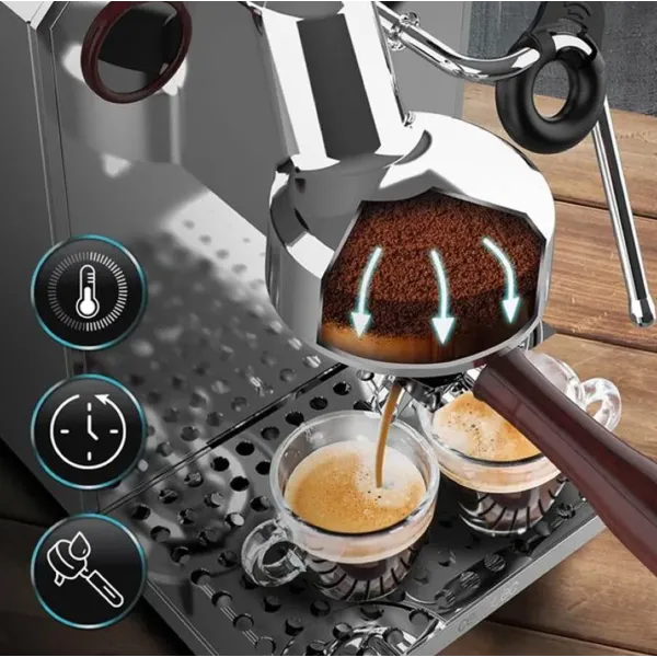 Кавоварка ріжкова Cecotec Baristeo Intima (Silver)