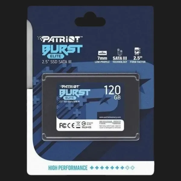 Накопичувач SSD Patriot Burst Elite 120GB SATA (PBE120GS25SSDR)