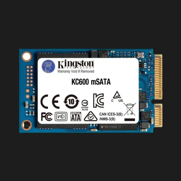 Накопичувач SSD Kingston KC600 256GB mSATA (SKC600MS/256G)