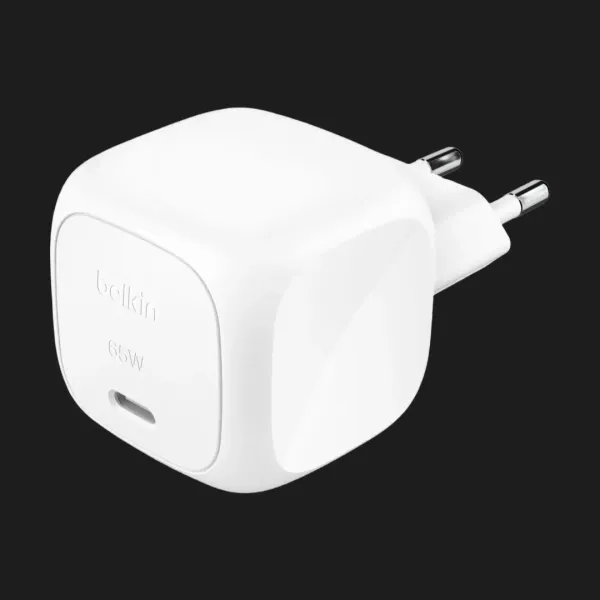 Блок живлення Belkin Home Charger 65W USB-С GAN PD PPS (White)