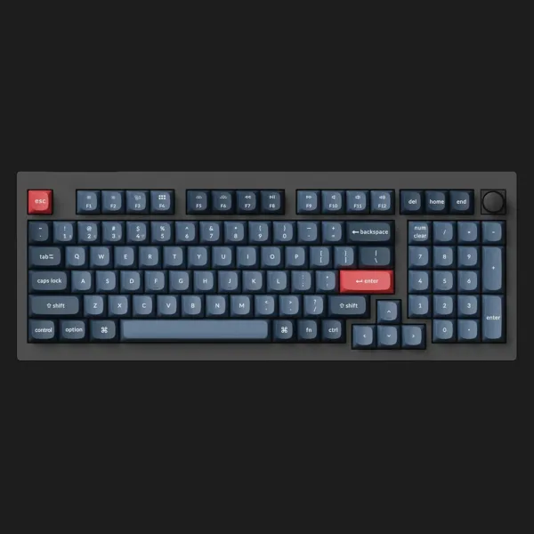 Ігрова клавіатура Keychron V5 Max 100 Key RGB Hot-Swap Gateron Jupiter Brown (Black) (V5M-D3-UA)