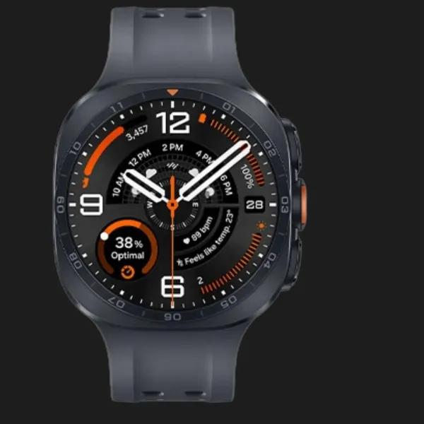 Смарт-годинник Samsung Galaxy Watch Ultra 2 47mm Titanium Gray LTE with Black Marine Band (SM-L715FZKA) (Standard)