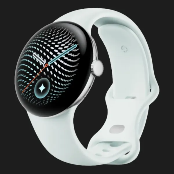 Смарт-годинник Google Pixel Watch 5 41mm Wi-Fi Polished Silver Aluminum Case / Fog Active Band