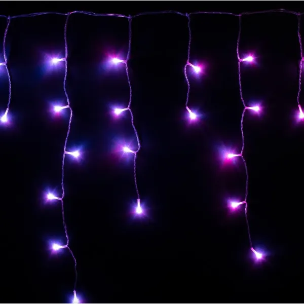 Гірлянда Smart LED Twinkly Icicle RGB 190, Gen II, IP44, довжина 5м, кабель прозорий