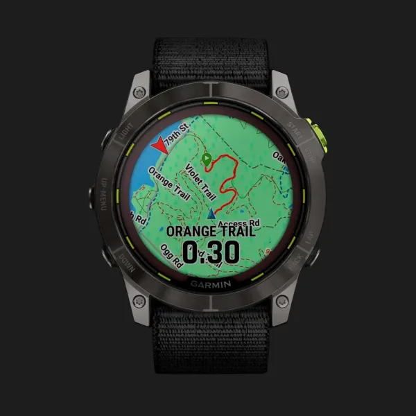 Garmin Enduro 2 Carbon Gray DLC Titanium with Black UltraFit Nylon Strap