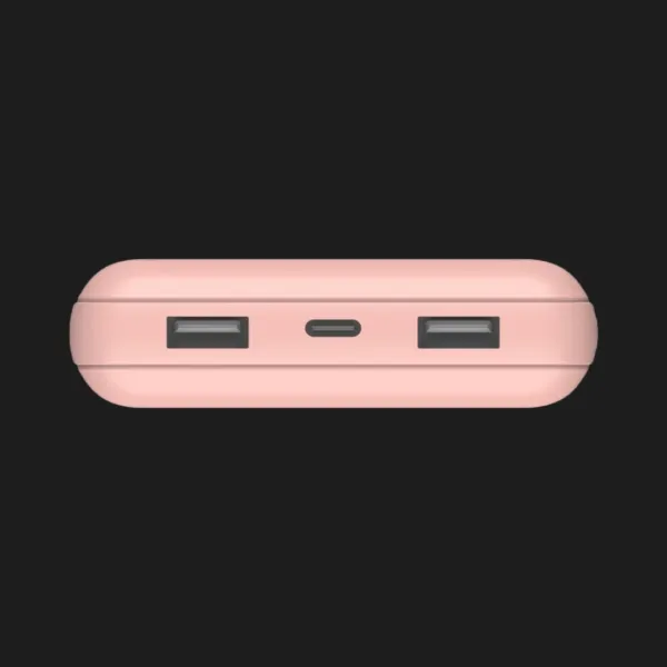 Портативний акумулятор Power Bank Belkin 20000mAh, 15W, Dual USB-A, USB-C (Rose Gold)