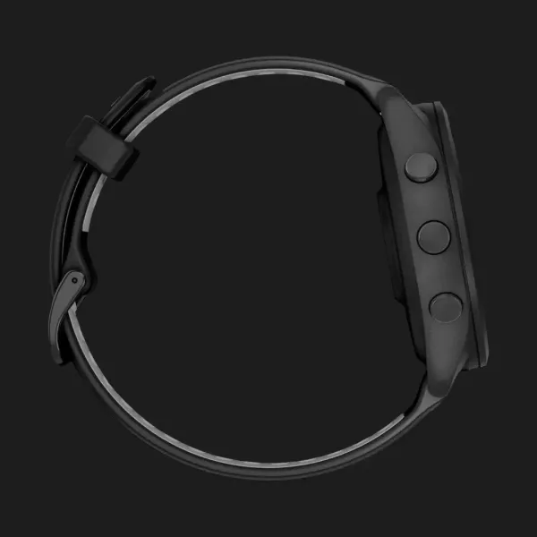 Garmin Forerunner 265 Black Bezel and Case with Black/Powder Gray Silicone Band